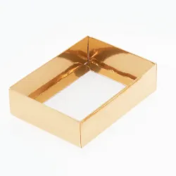6 Choc Shiny Gold Folding Base